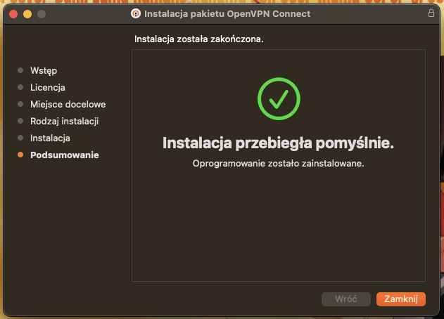jak zainstalować openvpn macos tryhackme