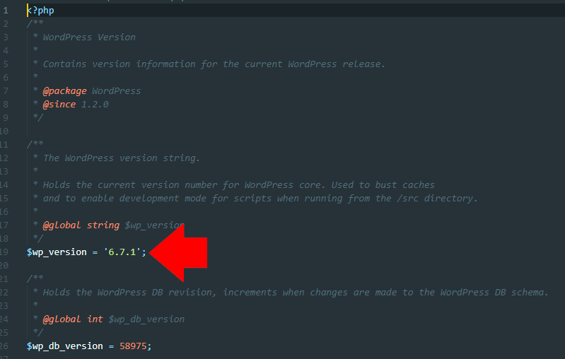 jak sprawdzić wersję wordpressa