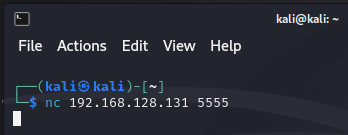 Netcat serwer nasłuchujący