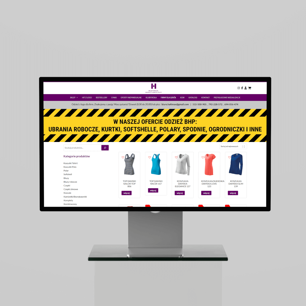 sklepy internetowe tworzenie